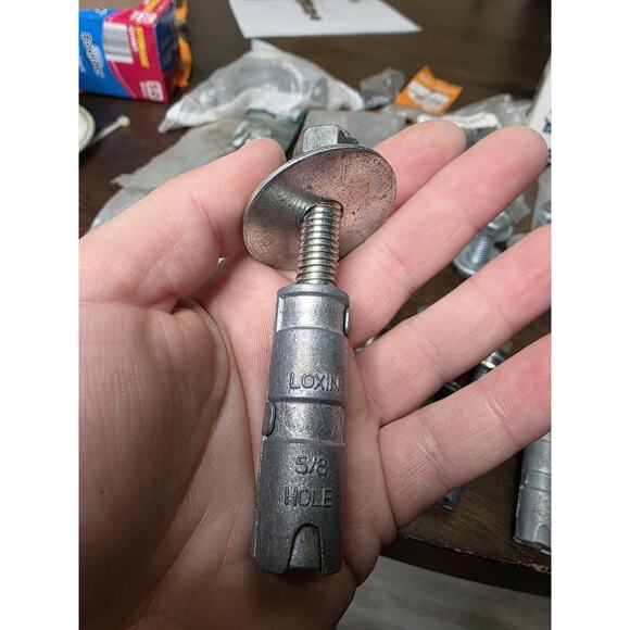 5 Pc 5/8”-11 Expansion Shield Concrete Anchor 1” Hole - Picture 7 of 16